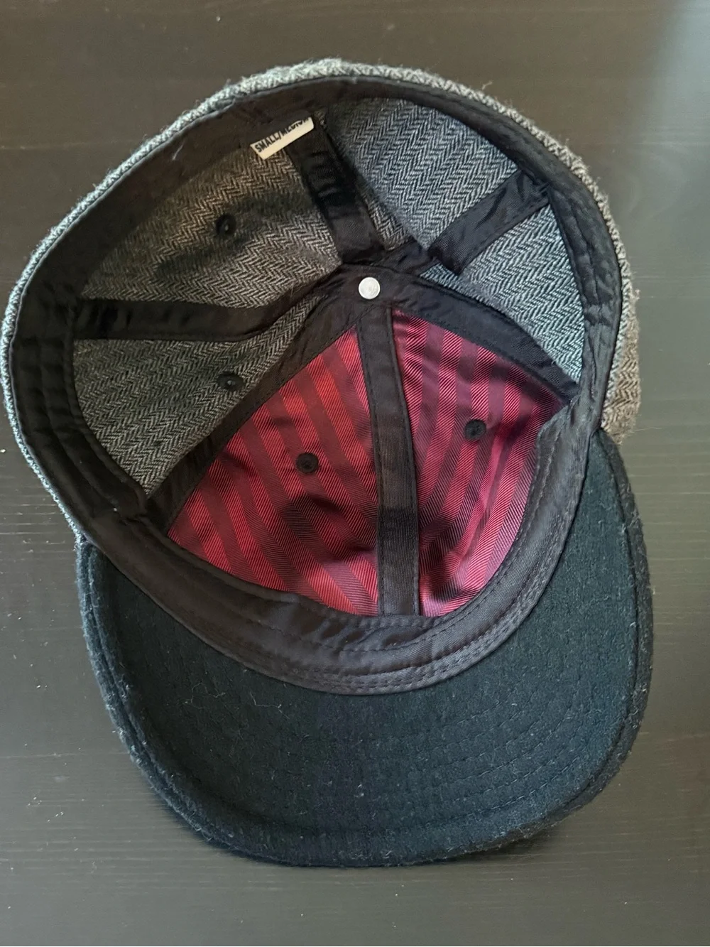 Quiksilver Herringbone-Textured Short Brim Fitted Hat, SM/MED